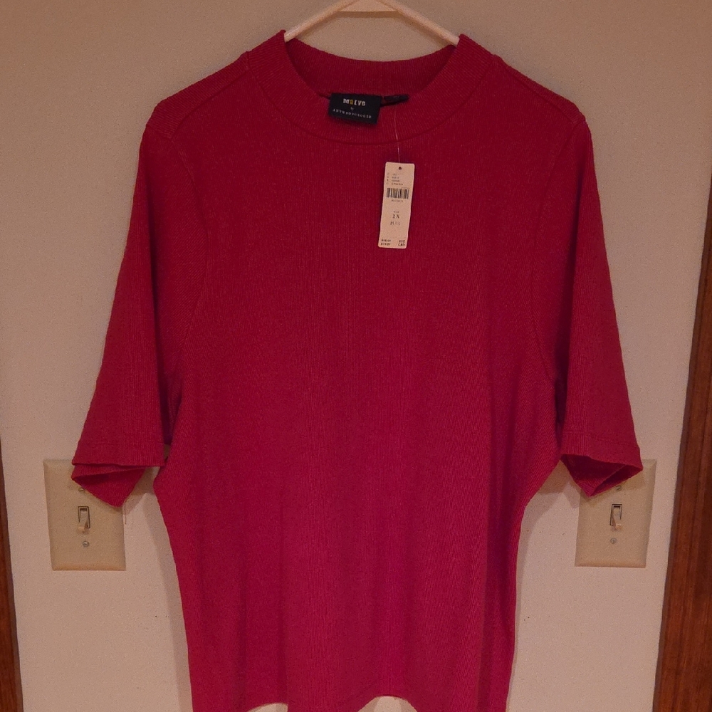 Women's Pink Short Sleeve Shirt